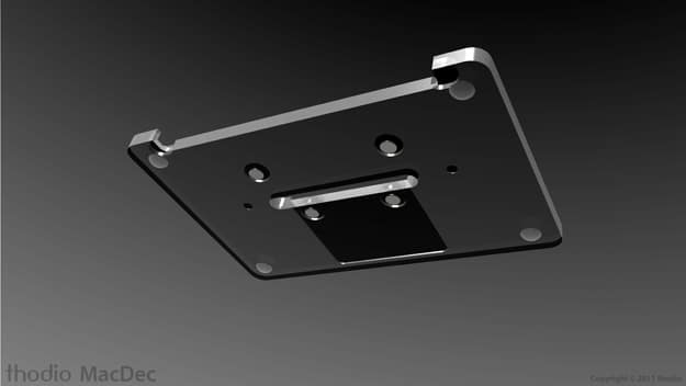 Thodio MacDec Ergonomic MacBook Deck Bottom View Of Thodio MacDec