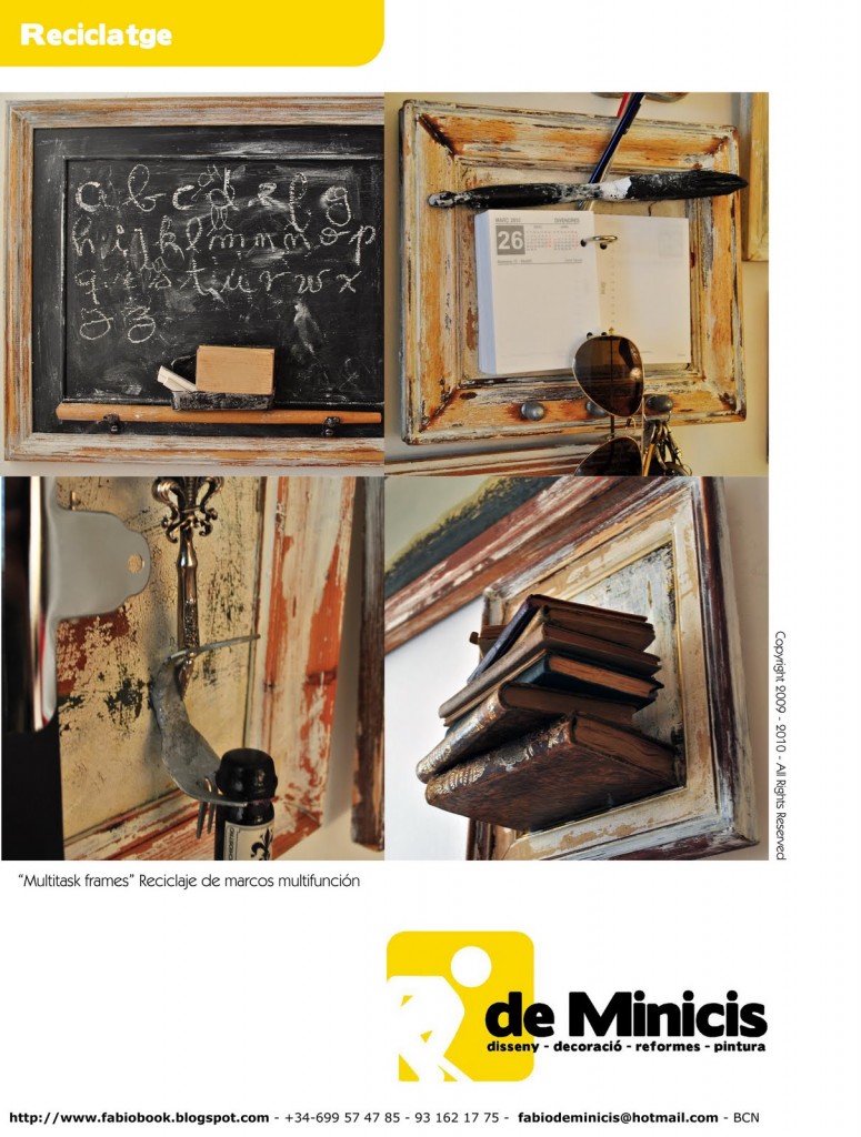 Ultimate Multitasking Wall Of Creativity Frames Holds Books Blackboard Calculator