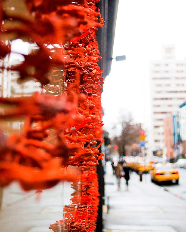 Toy Army Men Art Installation Army Men On A Window
