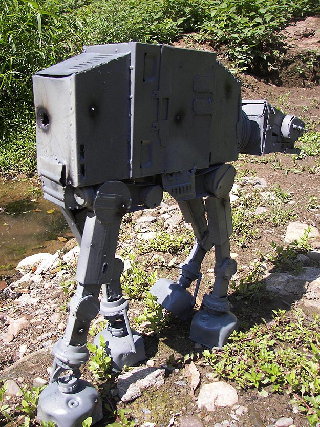 Recycled Computer Parts Made AT-AT Star Wars Imperial Walker Design