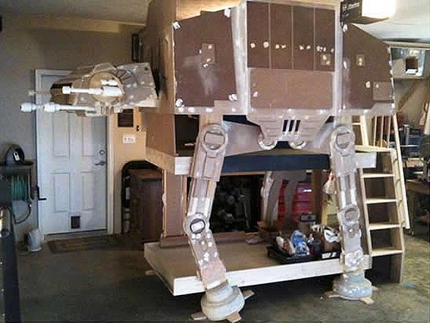 Recycled Computer Parts Made AT-AT Star Wars Imperial Walker Design