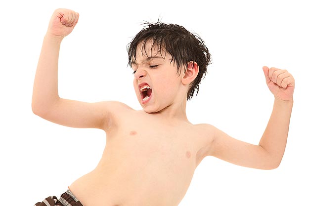 Bicep Boy Know Your Strengths Little Kid Flexing His Biceps