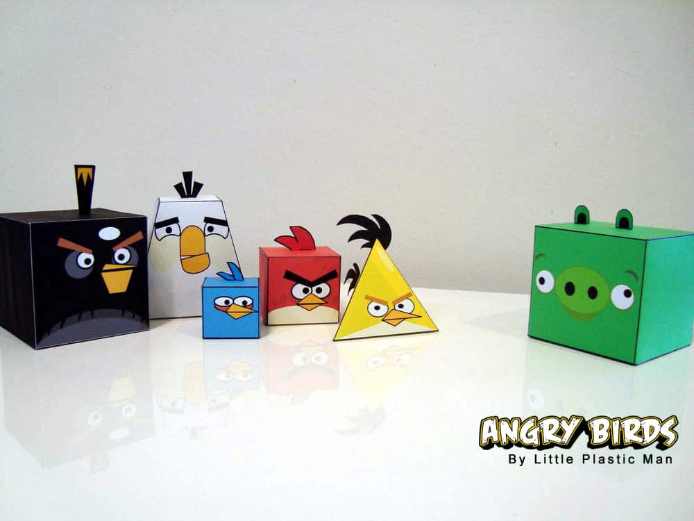 Angry Birds Papercraft Figurine Design Angry Birds Papercraft Figurine Design