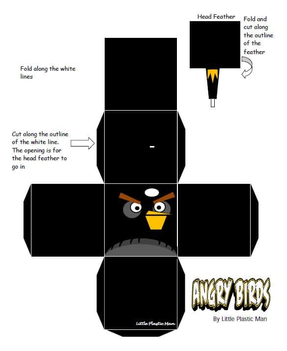 Angry Birds Papercraft Figurine Design
