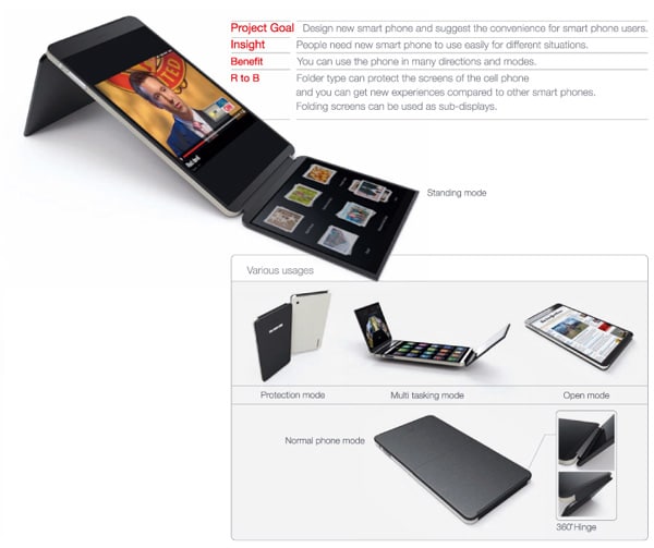 Compact Cell Phone Conept Design Folding Cell Phone Concept Idea