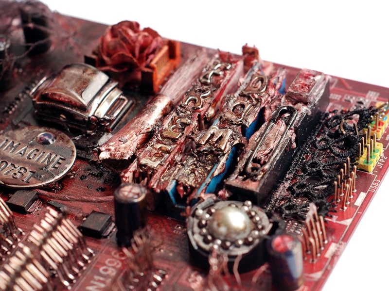 Pimped Out Computer Motherboard Art