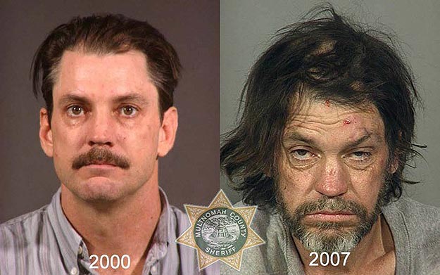 Consequences of Meth Cocaine Heroin Mug Shots of Drug Addicts