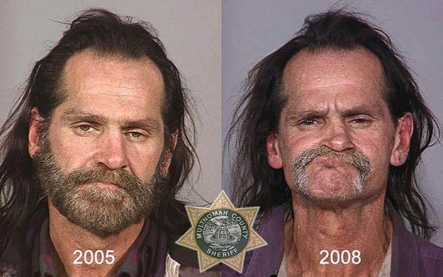 Dangerous Effects of Drug Abuse Mug Shots of Drug Addicts