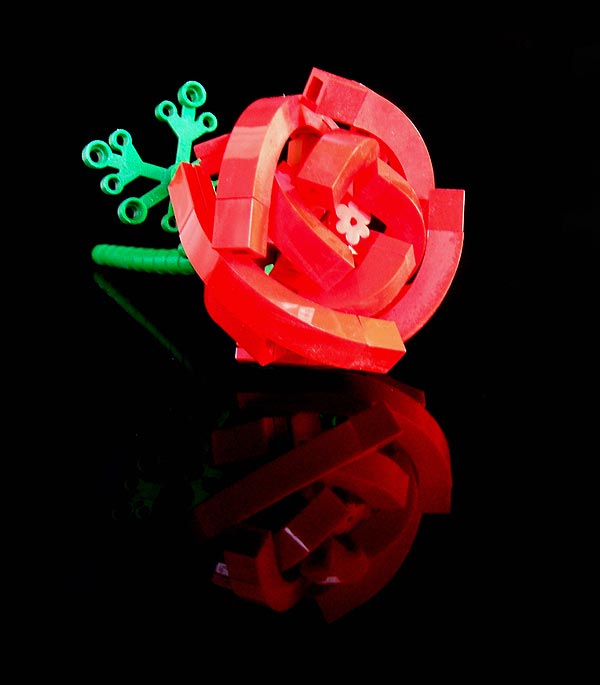 Lego Rose and Stem Build Geek Flowers for Geek Girls