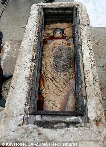 Preserved Mummy In Tomb