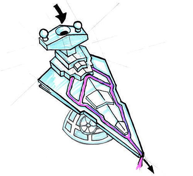 Star Wars Destroyer Ice Luge Star Wars Inspired Ice Sculpture