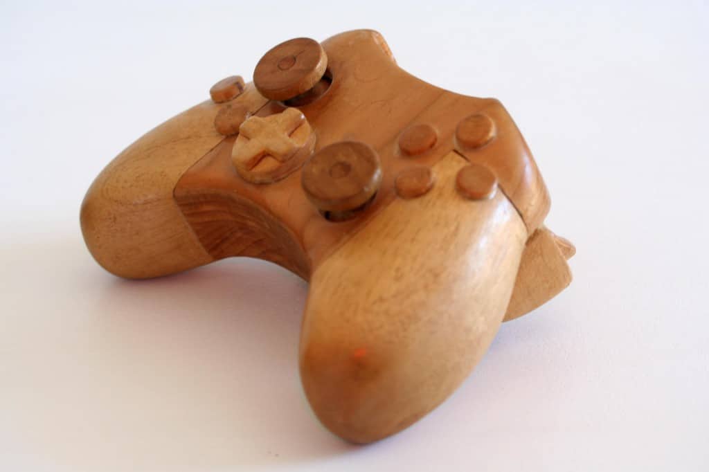 Wooden XBox Console Sculpture Design