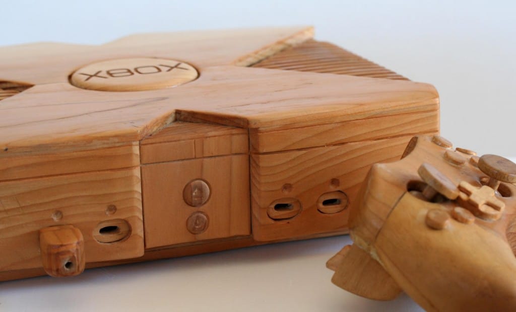 Wooden XBox Console Sculpture Design