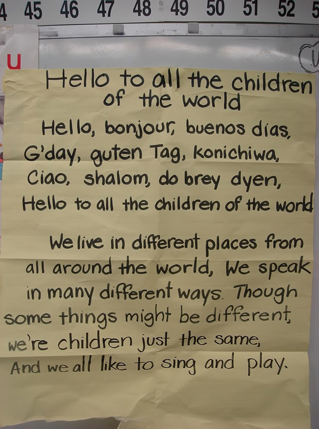 Children Of The World Song Charts Cleverly Illustrated