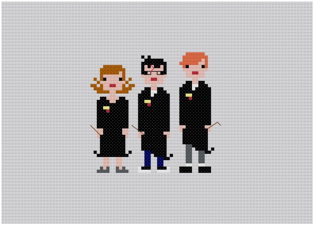 Cross Stitched Movie Character Artwork
