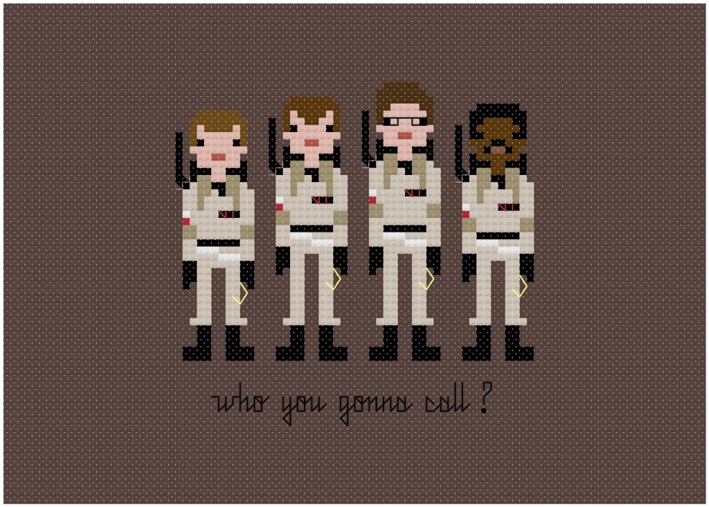 Cross Stitched Movie Character Artwork