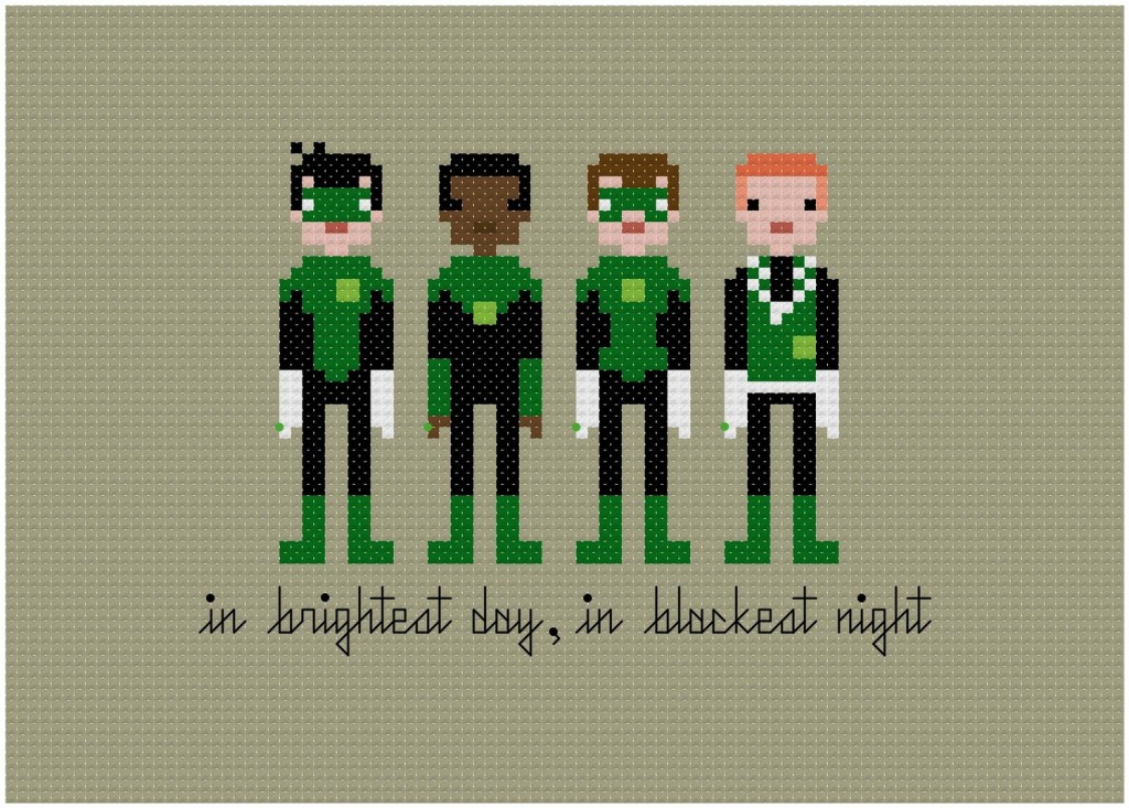 Cross Stitched Movie Character Artwork