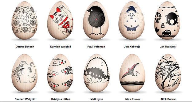 Eggs Designed by Various Artists