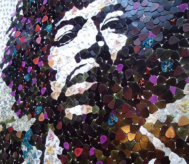 Jimi Hendrix Guitar Picks Jimi Hendrix Colorful Mosaic