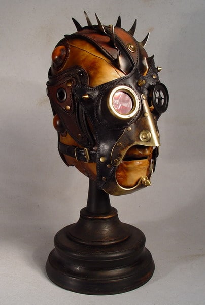 Mowhawk Steampunk Leather Mask Design