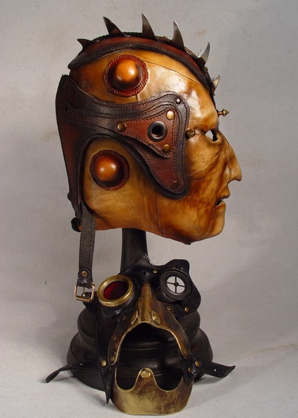 Mowhawk Steampunk Leather Mask Design