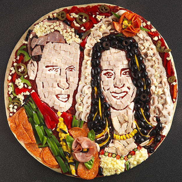William And Kate On Pizza