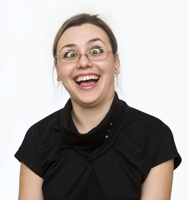 Silly Girl With Glasses Humor Doesn't Translate Online