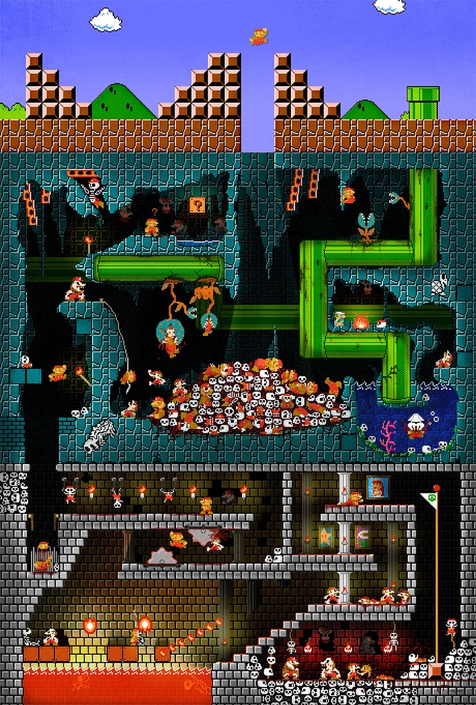 Super Mario Torture Death Pit Super Mario Torture Death Pit