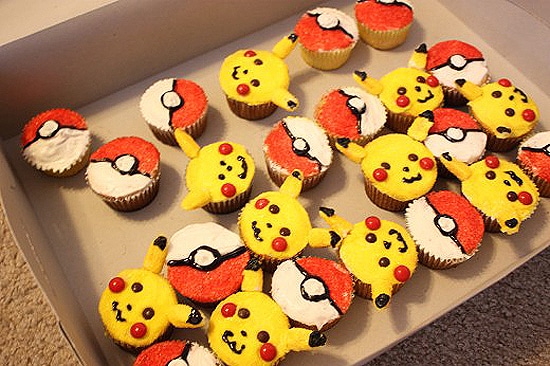Cupcakes Decorated Like Pokemon