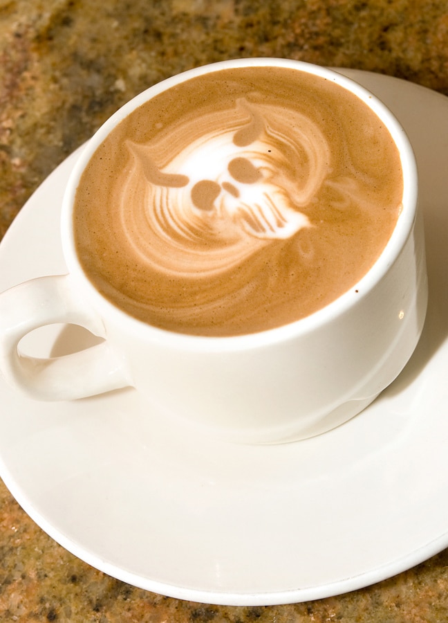 Darth Vader Latte Art Design