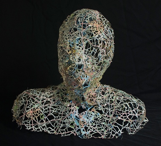 Discarded Map Cut Portrait Concept Discarded Map Cut Portrait Concept