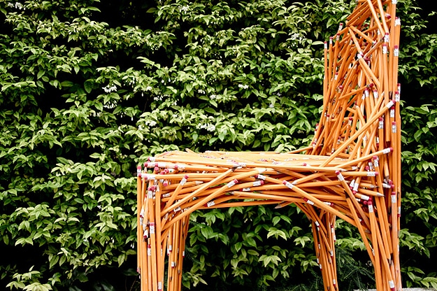 Chair Made From Pencils