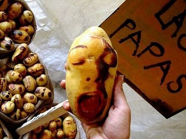 Potato Faces Food Art