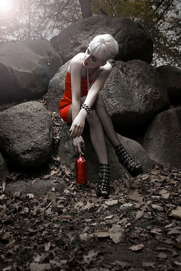 Silent View Black White Selective Color Dramatic Photography