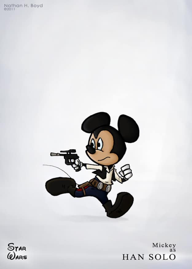 Mickey Mouse In Star Wars