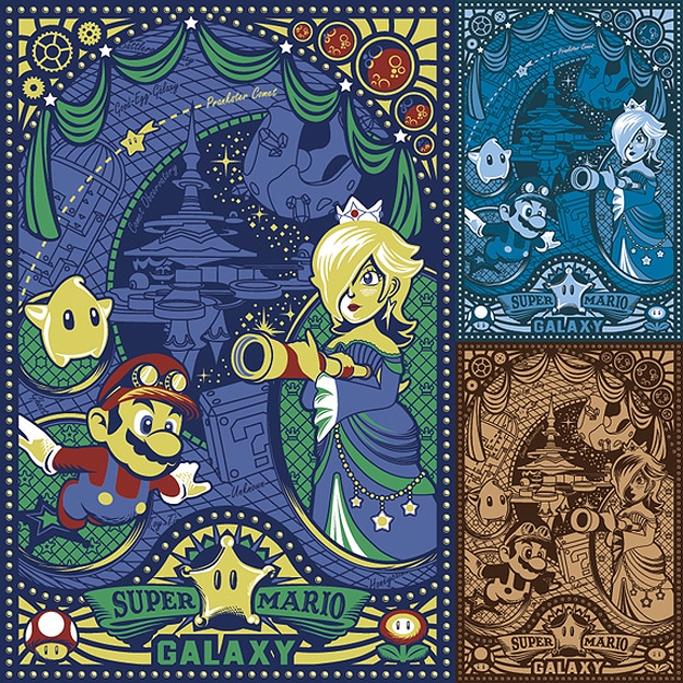 Steampunk Super Mario Galaxy Evolution Of Nintendo Characters