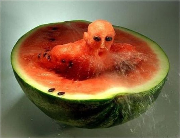 Amazing Carved Watermelon Sculptures