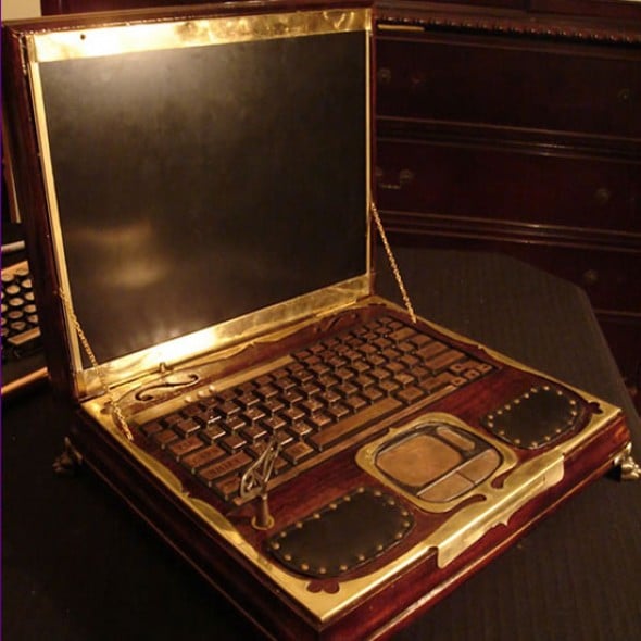 Datamancer Steampunk Victorian Laptop Design