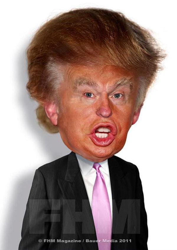 Donald Trump Caricature Rodney Pike