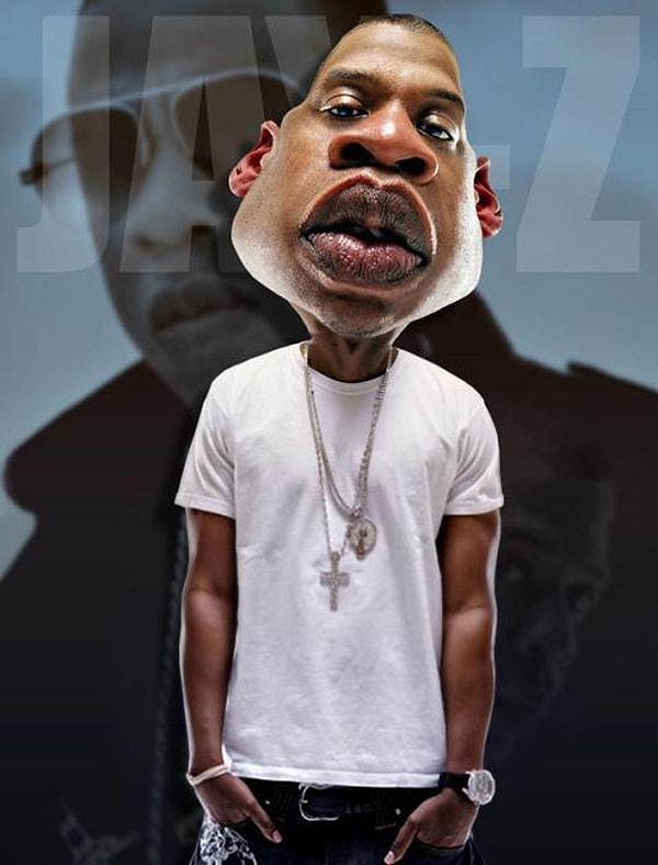 Jay-Z Caricature By Rodney Pike