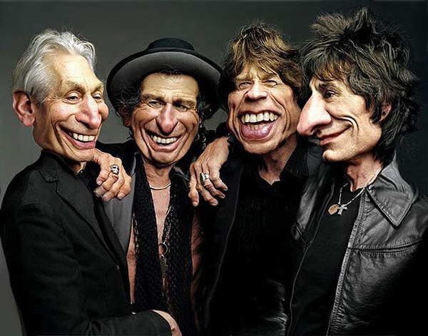 Rolling Stones Caricature Rodney Pike