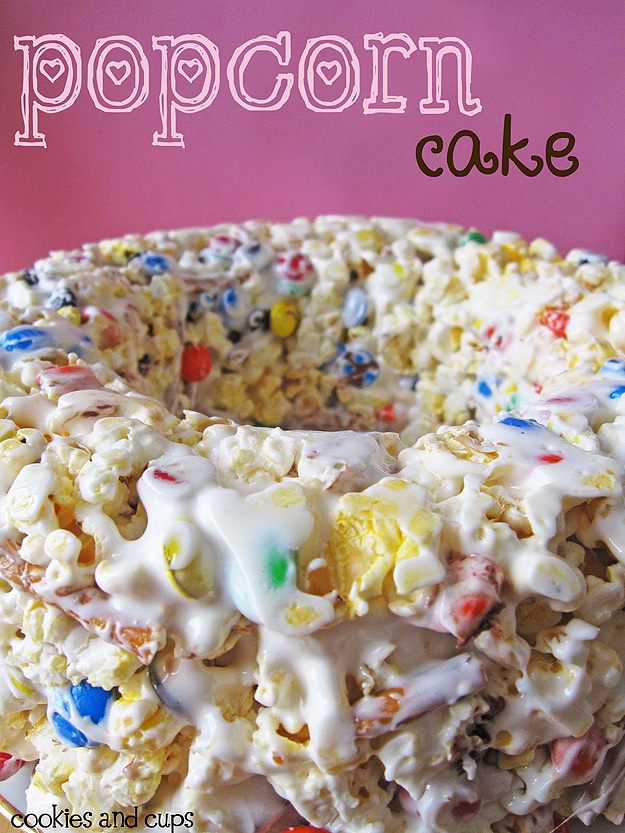 Popcorn Cake Candy Dessert Ultimate Movie Snack Popcorn Cake
