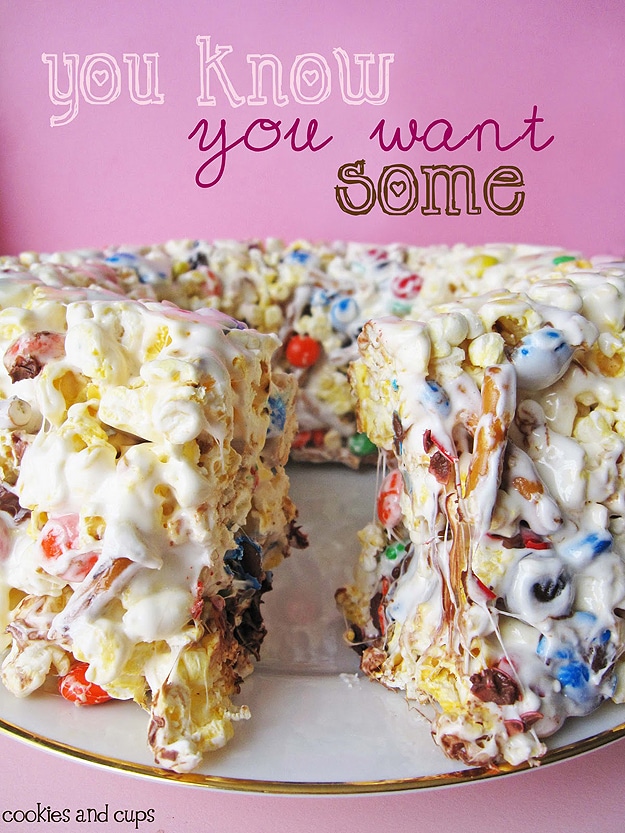 Popcorn Cake Candy Dessert Ultimate Movie Snack Popcorn Cake