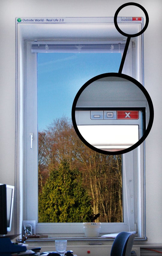 Real Life Window 2.0 Sticker Real Life Window 2.0 Sticker