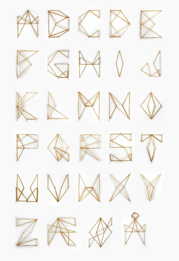 Rubber Band Typography Design Project