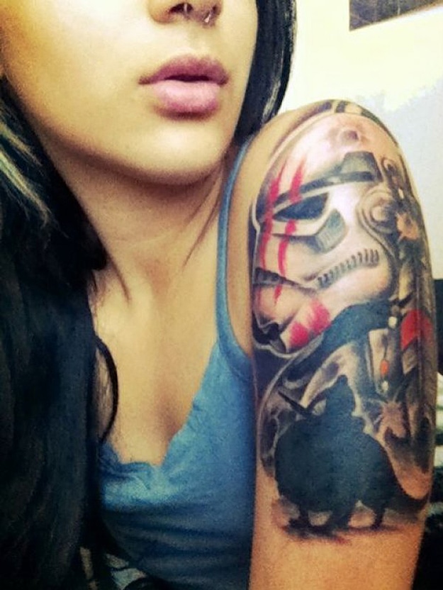 Geek Star Wars Arm Tattoo
