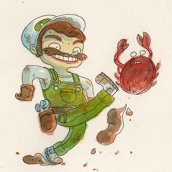 8 Bit NES Art 2 Super Mario Bros Illustrations