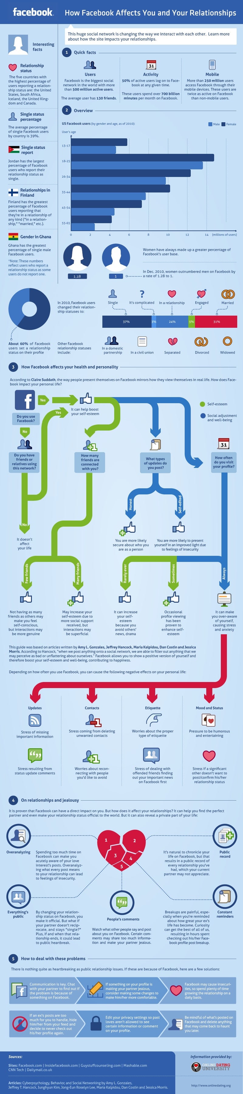 Facebook Relationship Status As Infographic Facebook Relationship Status As Infographic