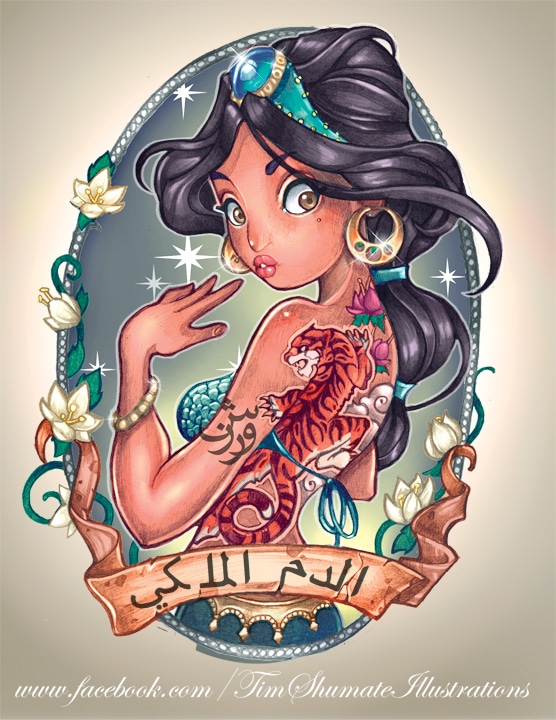 Intriguingly Awesome Cartoon Tattoo Illustrations