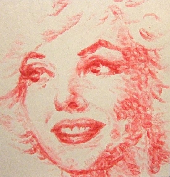 Lip Painting Marylin Monroe Art
